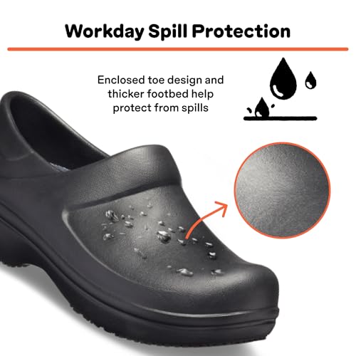 Image of Crocs Women's Neria Pro II Work Clogs | Enclosed Toe | Slip Resistant | All Day Comfort