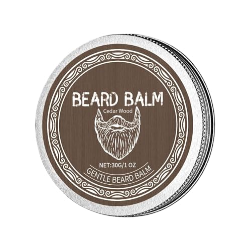 Bálsamo de bigote: crema de preparación de acondicionador de barba de 30 g para hombres, controlar el control de frizz con fórmula hidratante, cuidado del cabello facial para la rutina diaria, peinado