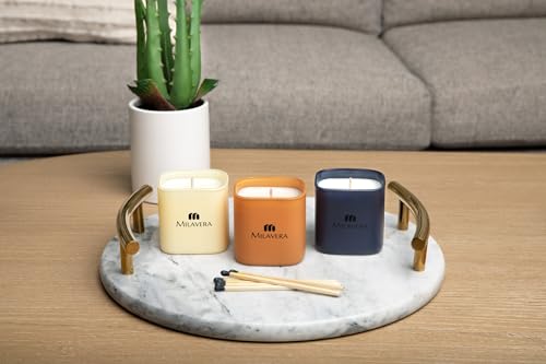 Image of Luxury Candle Gift Set - Morning, Golden Hour & Midnight Ritual Candles - 3 x 4oz Soy Candles in Gift Box | Non Toxic | Unique Gifts for Mom, Wedding Gifts | 75 Hours Total Burn Time