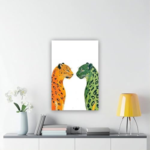 Poster vintage imprimé léopard sur toile idée cadeau originale - 6