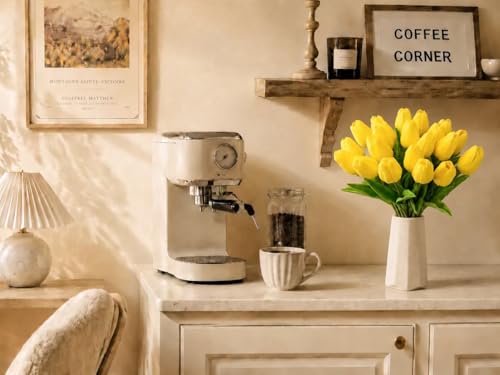 Image of Mandy's 20pcs Artificial Yellow Tulips