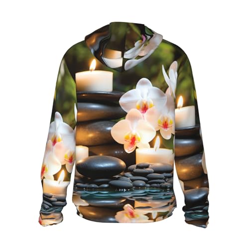 Chaqueta de protección solar con capucha negra miniatura 7