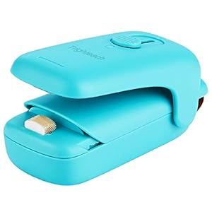 Trighteach Portable Mini Bag Sealer, 2 in 1 Heat Sealer & Cutter, Handheld Heat Sealer Machine for Food Storage and Keep…