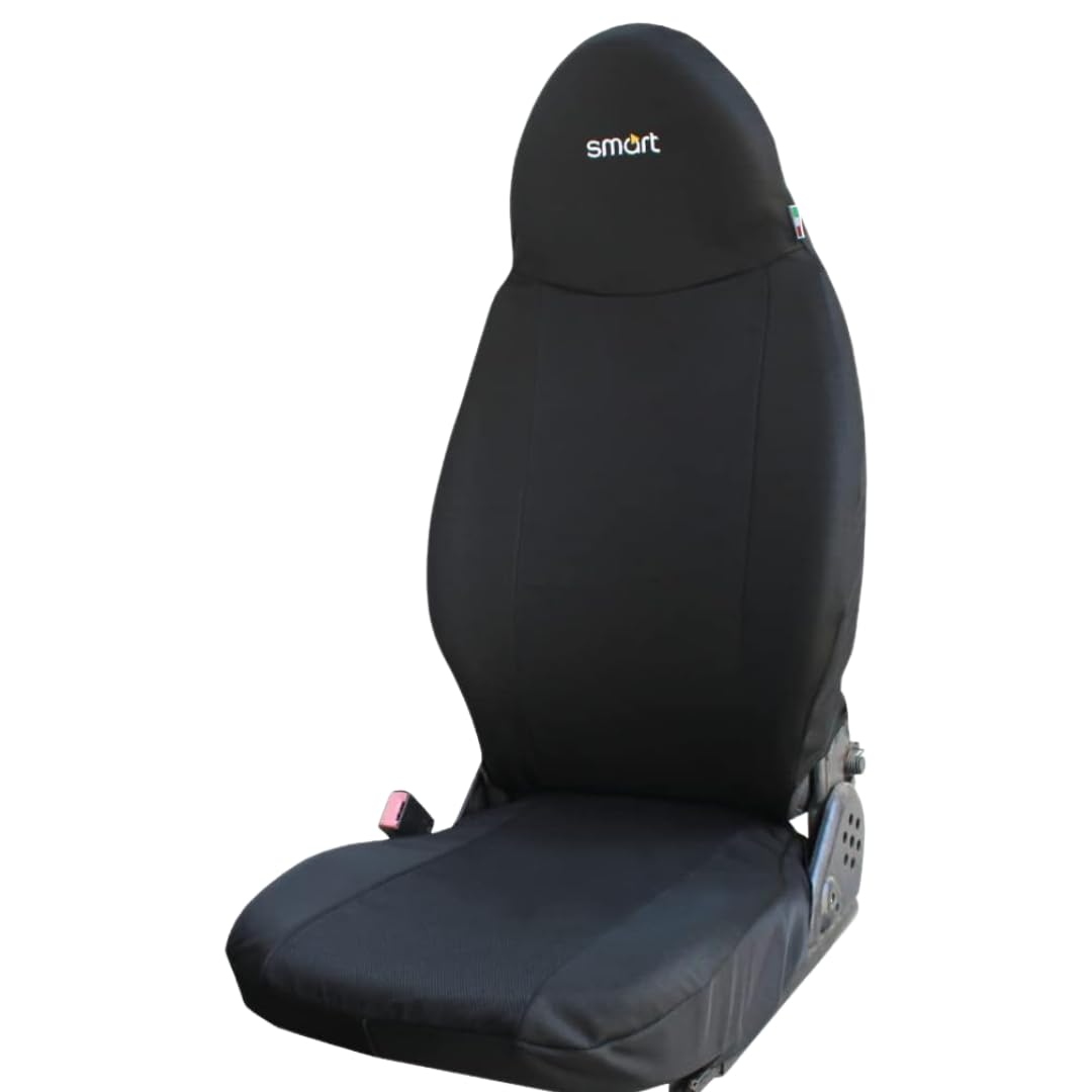 Italfodere Coprisedili Smart 451 in tessuto - Accessori auto eleganti - Qualità superiore per stile e comfort - Per una guida più piacevole e raffinata - Colore Nero - Made in Italy
