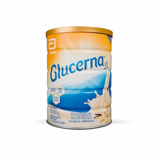 GlucernaSR Fórmula Nutricional em Pó| Sabor Baunilha | Auxilia no Controle Glicêmico | Sem Sacarose| Lata 850g