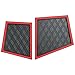 Xtreme Mats Compatible with Yamaha Drive2 Double Diamond Rubber Dash Liner Mat for Golf Cart Cubbys and Dashes - Fits YAM DR2 only - Golf Cart Accessory (Red Trim, Yamaha Drive2)