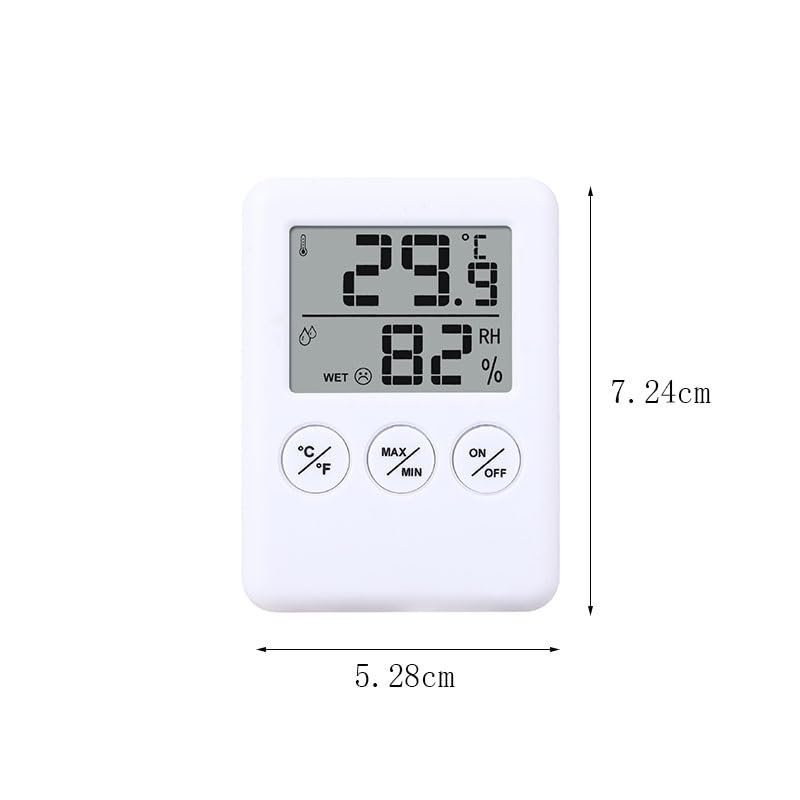 ABS Electronic Thermometer Hygrometer Indoor Kitchen Refrigerator Digital Display Watch Strap Stand