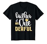 Kids Brother of Mr Onederful 1st Birthday One-Derful Matching T-Shirt