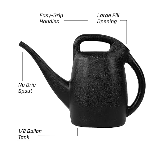 Image of Chapin 1 /2-Gallon Watering Can, Lightweight for Easy Watering | Lightweight compact design; ideal for indoor plants watering with large opening for easy refill and controlled pour