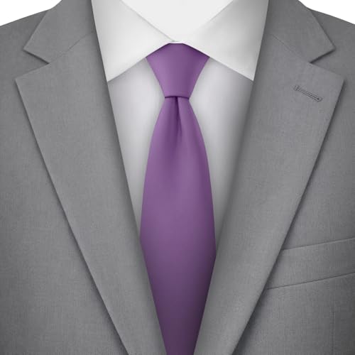 Image of Jacob Alexander Men's Slim Width 2.75 inch Solid Color Tie