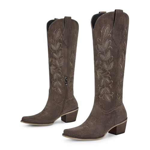 Image of wetkiss Women's Knee High Cowboy Boots