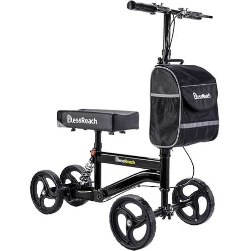 BlessReach Economy Knee Scooter, Steerable Knee Walker, Foldable Knee Scooters for Foot Injuries...