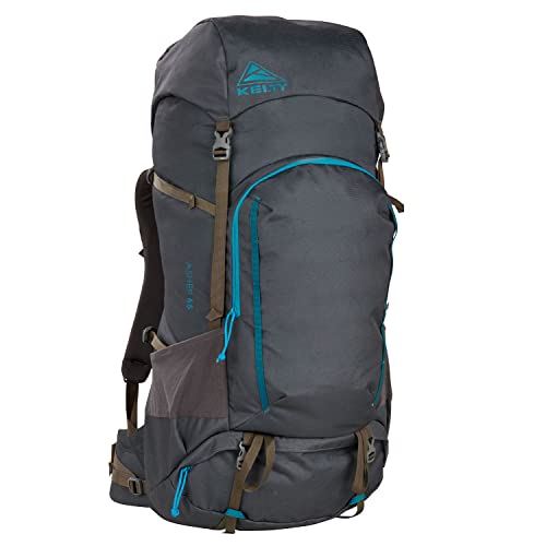 Kelty Asher Day Hiking Pack, 18-85 Liter Capacity, Hiking, Backpacking, Travel Pack, Internal Frame 2023 Model (65L Beluga)