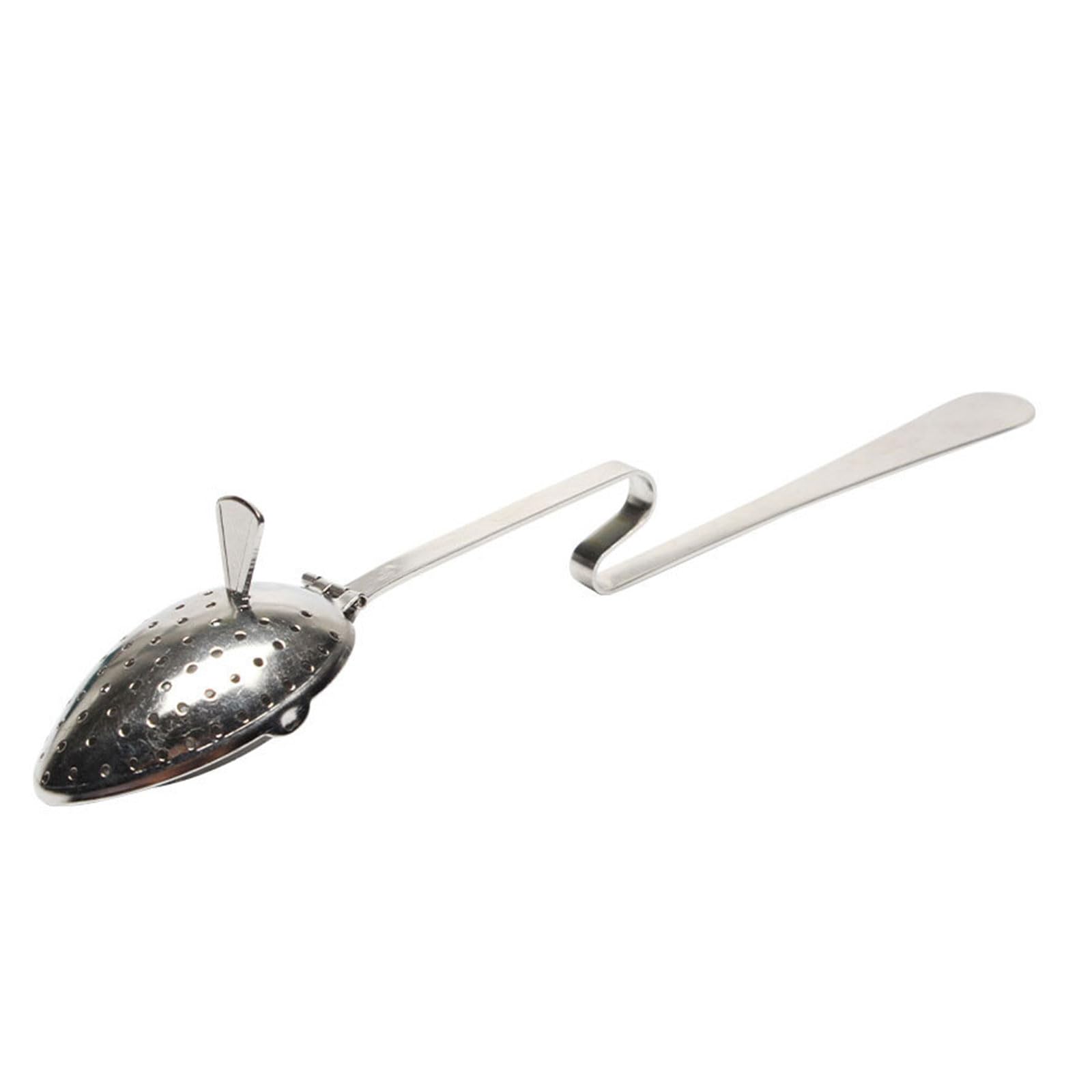 hogtnd MultiFunctional Tea Strainer Spoon Unique Zigzag Grip Handle Filter for Drinking Enhancement Large Capacity Infuser