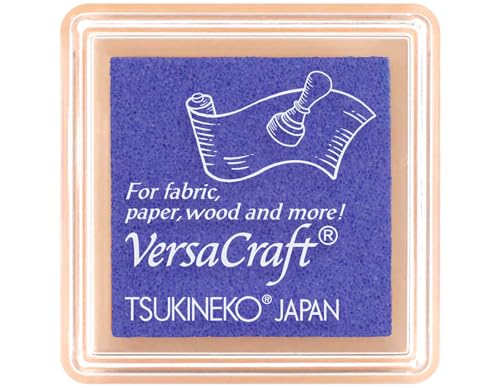 Tinta VERSACRAFT para textil color azul Deep Periwinkle 33x33mm. Almohadilla