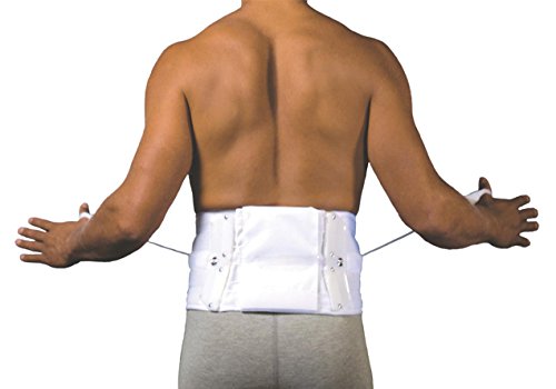 Aspen Quikdraw PRO Back Brace, Patented Pulley System for Targeted Compression, Back Braces for Lower Back Pain Relief for Herniated Disc, Sciatica, Scoliosis for Men & Women, White X-Small