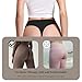 Wironoat High Waist Cotton Thongs Women Cotton Rib Comfortable Soft Thongs Panties Retro Color Size M Pack 6