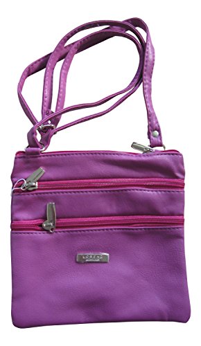 Elegante borsa a tracolla simile pelle due