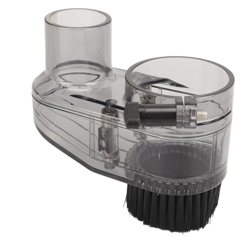 CNC-Staubschutzschuh für Holzbearbeitung, 52 mm Durchmesser Transparenter Staubschuh mit 38 mm Schlauchanschluss, CNC-Fräser Zubehör für Staubabsaugung