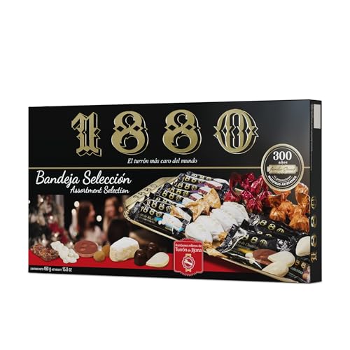 1880 - Sélection Plateau en boîte, Le nougat le plus cher du monde, Sélection de Noël, Qualité Suprême, Douceur de Noël typique, Recette Artisanale,...
