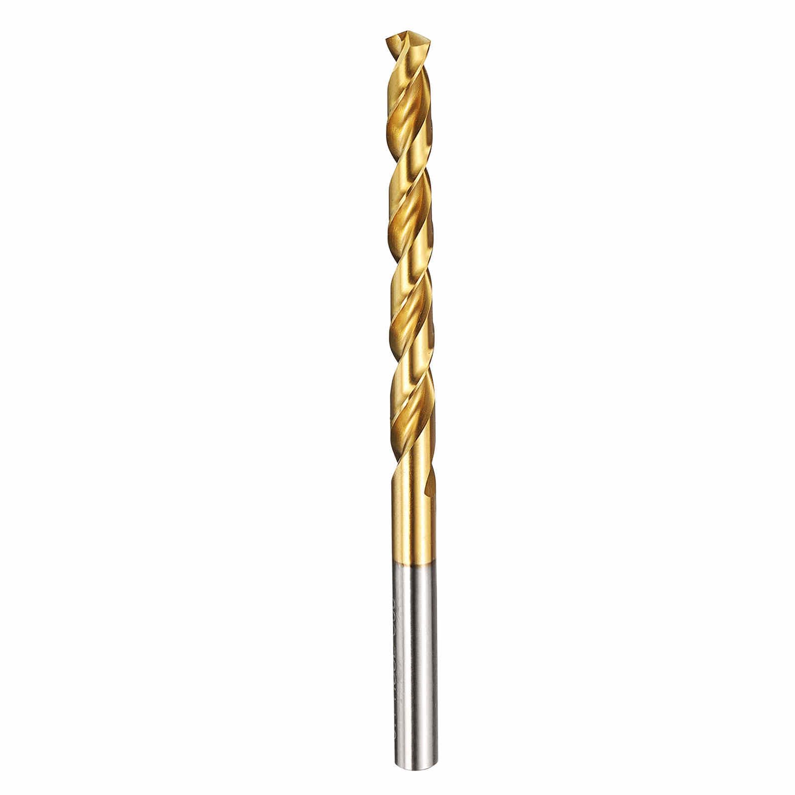 Kozelo 1pcs Drill Bit - [6.5mm Diameter] M42 8% Cobalt HSS Cutting Tool for Machining Hard Metal Stainless Steel Woodworking Handicraft Use, 135° Cutting Angle TiN