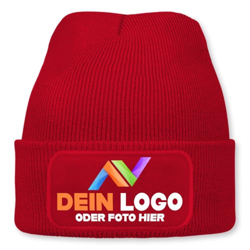 Wintermütze mit Logo personalisiert – Beanie individuell mit...