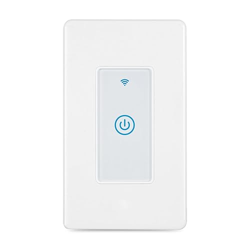 Miniatura 1 de Tuya - Interruptor de luz inteligente compatible con Alexa, interruptor inteligente WiFi de un solo polo de 1 banda