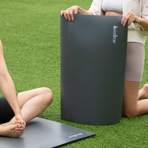 non-slip, well cushioned Yoga Mat, includes Mat Bag with shoulder strap and extra holding strap for easy carrying. Yoga Mat Bag, Yoga Mat Strap, Yoga Bag, Yoga Mat Holder, Yoga Mat Carrier, Yoga Mat Men/Women, Yoga Mat Bags for Women, 72x31.5 Inches (Grey) - Image 6