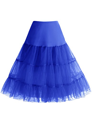 Image of Bbonlinedress Women's 50s Petticoat Skirt Vintage Tutu Crinoline Underskirt 25 inch