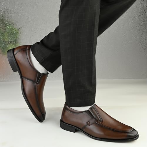 Image of Centrino Formal Shoe for Men | Cushioned Insole for Better Comfort | Stylish Slip-on for Boys | Perfect for Office Wear & Formal Dress (9789)