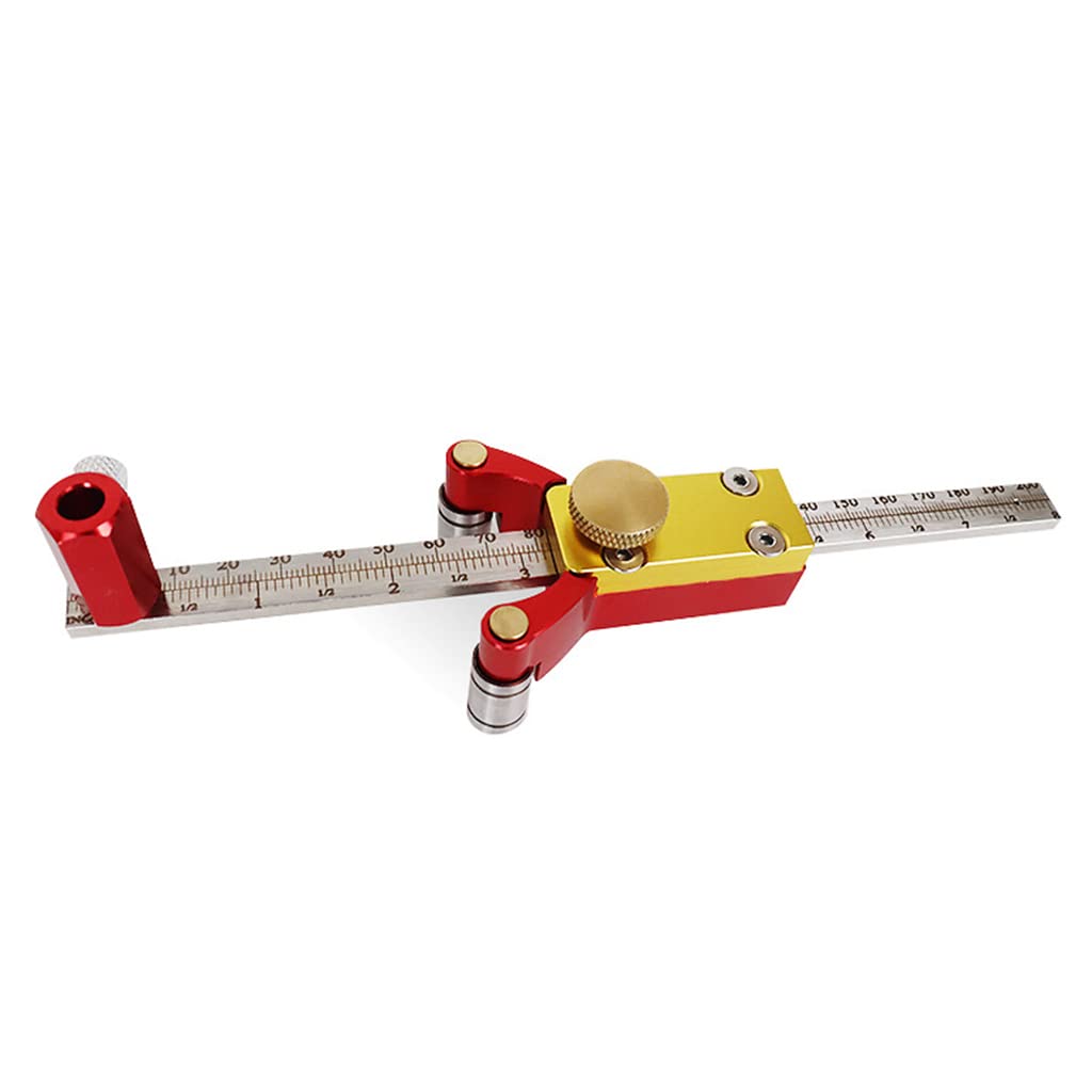 3-in-1-Anreißnadel aus Aluminiumlegierung, Anreißwerkzeug, Linien/Bögen, Höhenzeichnung, metrisch, Zoll-Anreißer, kompatibel mit W/Woodworkig 0-20 Anreißstift-Set, Anreißwerkzeug,