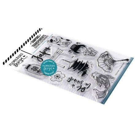 10 Transparent Stamps 'Florilges Design Sakura' Japan