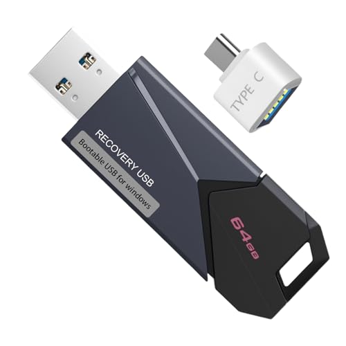 Bootable USB Drive for Windows 11/10/8.1/7 Home & Pro | Blue Screen/Crash/Error Installation Recovery Repair Upgrade Install Boot Disk for PC/Laptop | Reinstall | Professional 64 bit