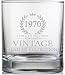 50th Birthday Gifts for Men Turning 50 Years Old - 11 oz. Vintage 1970 Whiskey Glass - Funny Fiftieth Whisky, Bourbon, Scotch Gift Ideas, Party Decorations and Supplies for Him, Husband, Dad, Man