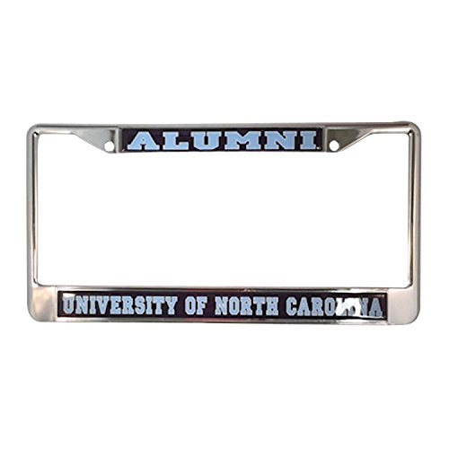 University of North Carolina Alumni Tar Heels Silver Metal License Plate Frame