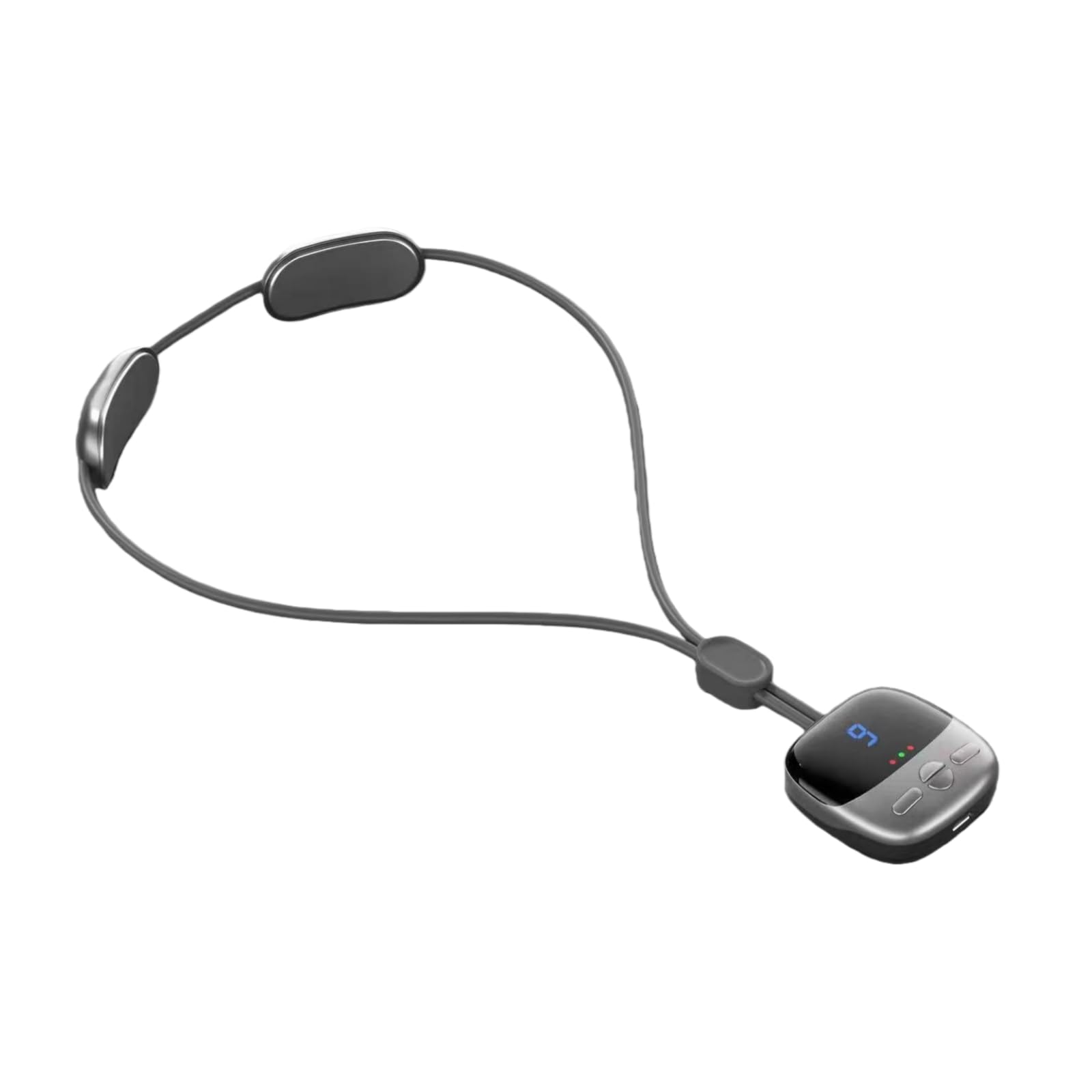Raviso Tragbarer Nackenmassager，Intelligentes Nackenstützgerät mit konstanter Temperatur, 4 Programmen, 9 Intensitätsstufen und 3 Heizstufen – ideal für den Einsatz im Büro und auf Reisen