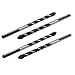 New Lon0167 6mm Tip Featured 100mm Length 5mm reliable efficacy drill hole Triangle Head Tile Twist Drill Bit 4pcs(id:ed3 77 de e34)