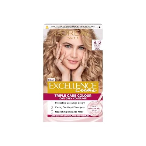 L'Oréal Paris Excellence Crème Hair Dye, Natural Frosted Beige Blonde Cover