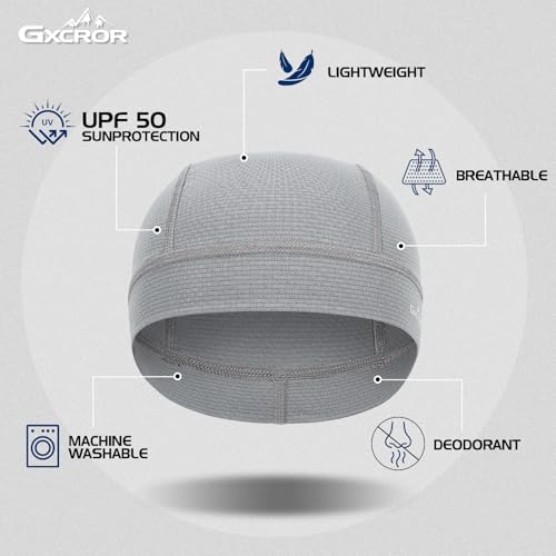 Image of GXCROR 3 Pack Cooling Skull Cap with Sweat-Wicking & Anti-Odor Technology Quick-Dry Helmet Liner for Cycling Motorcycle