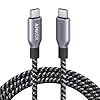Anker Prime – Cable USB C a USB C, cable de carga rápida de 240 W, nailon trenzado reciclado con durabilidad de flexión de 100 años para iPhone serie 17, MacBook, Galaxy S24 (6 pies)