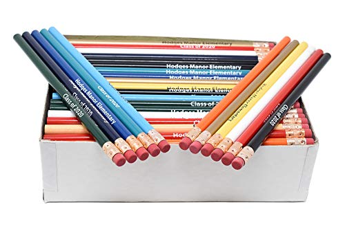 Pencil Guy Imprinted Round Pencils - 1000 per box (Multicolor)