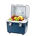 XyYrys Lodówka samochodowa, 20 l piękna lodówka podgrzewana i chłodzona, 36 W na zewnątrz podwójne zastosowanie niebieska mała lodówka napięcie 12 V na podróż kemping