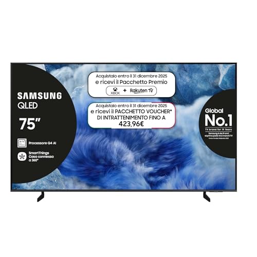 Samsung Smart TV 75'' Q75Q8FAAUXZT QLED 4K, Q4 AI Processor,