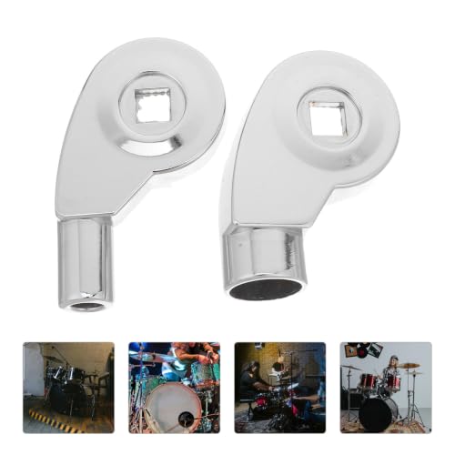 Conectores de soporte para platillos Healifty compatibles con estándares de 8 mm y 19 mm, aleación de aluminio resistente al desgaste para soporte de percusión estable miniatura 6