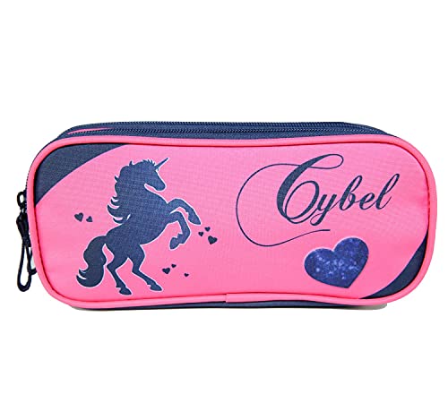 Trousse Scolaire 2 Compartiments Cybel Cheval/Licorne...