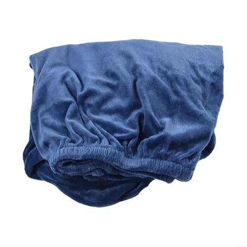 Silver Fox - Funda elástica de tela de terciopelo para sillas de comedor y sillones, resistente al agua y lavable a máquina, uso doméstico y hotel (azul zafiro)