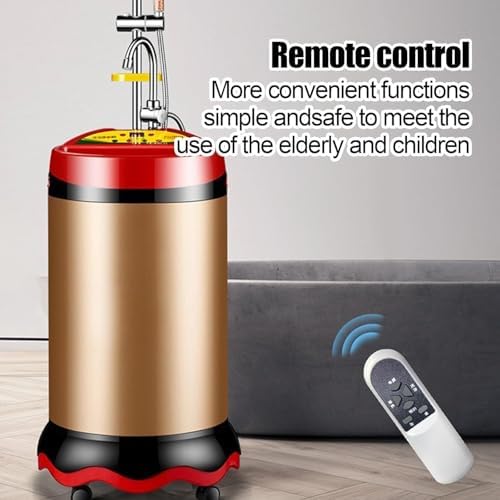 Calentador de agua eléctrico portátil, termostato inteligente con control remoto, sincronización de 24 horas para el hogar, viajes, camping