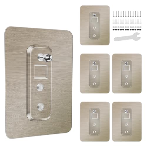 Withosent 6 pegatinas autoadhesivas para recipientes de ducha, ganchos adhesivos fuertes para recipiente de ducha de esquina, estante de baño, cesta, jabonera, ganchos colgantes, accesorios