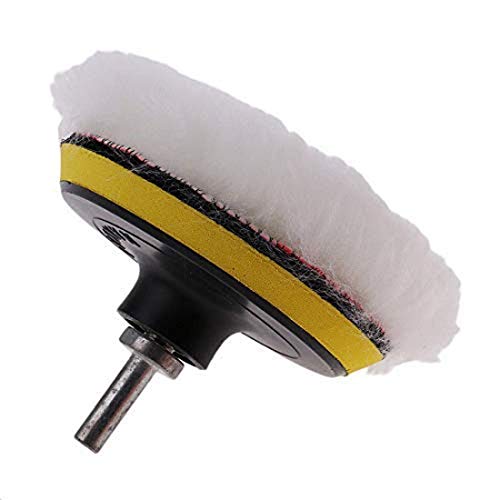 Image of DIY Crafts 1 Set, 4 Pcs Sets, 3'' Car & Motorbike Care High Gross Wax Polishing Buffing Pad Kit Car Polishing Buffer Set with Drill Adapter for M10 Connector Drill Accessories f (1 Set, 4 Pcs Sets)