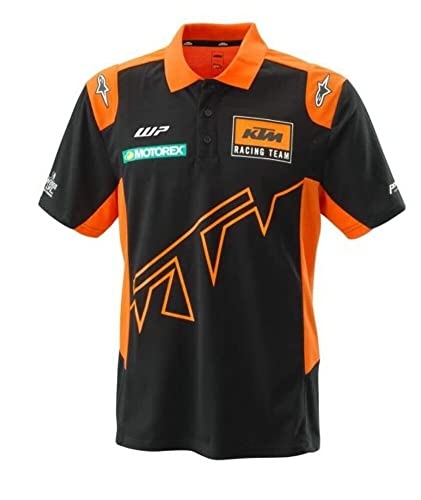 KTM Team Polo (Large) Black/Orange